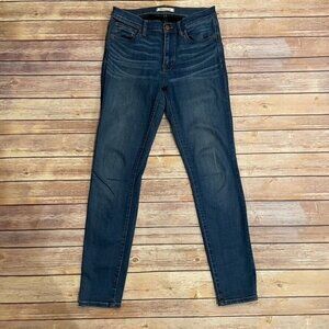 Madewell Roadtripper Skinny Jeans Orson Dark Wash Stretchy